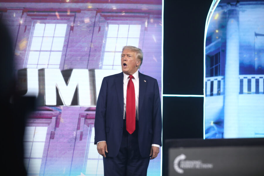 Former President of the United States Donald Trump at the Palm Beach County Convention Center in West Palm Beach, Florida in July 2024. (Photo by Gage Skidmore CC BY-SA 2.0)