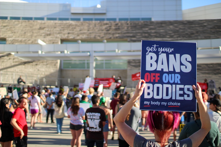 a person holding a sign